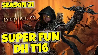 Super Fun T16  Multi Shot Demon Hunter  SO FAST Diablo 3 Season 31 [upl. by Paxton]