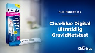 Slik brukes denvideo Clearblue Digital Ultratidlig Graviditetstest kun for Norge [upl. by Ling657]