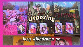 ✧UNBOXING  itzy guess who withdrama GO✧16 albumes 3 ver en español [upl. by Ika]