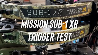 Mission Sub1 XR Crossbow  Trigger Pull Test from CrossbowExpertcom [upl. by Lokim]