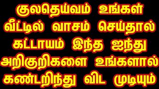 குலதெய்வம் உங்கள் வீட்டில் வாசம் செய்தால் கட்டாயம் இந்த 5 அறிகுறிகளை உங்களால் கண்டறிந்து விட [upl. by Inod]