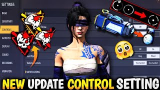 New Update Control Setting Free Fire  Pro Setting Free Fire 2023  Free Fire Control Settings FF [upl. by Airamana]