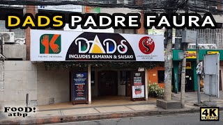 4k  DADS PADRE FAURA  Buffet restaurant tour amp walkaround [upl. by Atteuqahs]