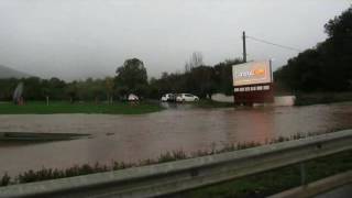 Inondations en HauteCorse  Des routes sous les eaux [upl. by Zetnwahs]