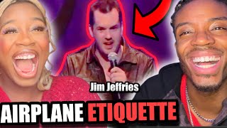 JIM JEFFERIES ‘Airplane Etiquette’ BRITISH REACTION [upl. by Ysied]