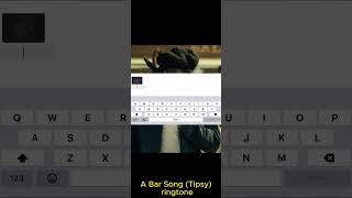 How to set the song A Bar Song TipsyShaboozey as a ringtone ringtone spotify abarsong [upl. by Gracye]