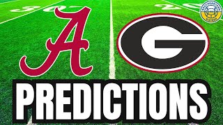 Alabama vs Georgia PREDICTIONS  2024 College Football Predictions [upl. by Oirrad676]