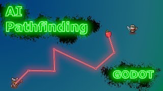 Godot AI Pathfinding using Navigation Regions Tutorial [upl. by Nguyen]