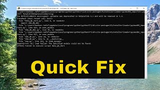 Fix ImportError Dll Load Failed The Specified Module Could Not Be Found [upl. by Hoban]