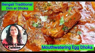 Bengali Traditional Egg DhokaThakurBarir Style e banano Dim er DhokaEng Sbtitlebobbyclassycuisine [upl. by Franklyn942]