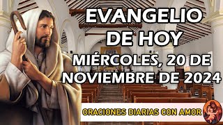 Evangelio de hoy Miércoles 20 de Noviembre de 2024  ¿Por qué no colocaste mi dinero en el banco [upl. by Ennovehc833]