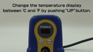 HAKKO FX888D changing the display between ℃ and ℉ [upl. by Jurgen]