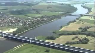 Puente canal de Magdeburgo Alemania [upl. by Lletniuq]