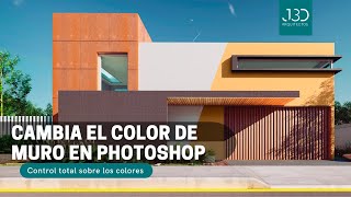 Guía Rápida Cambia el Color de Muros en Renders con Photoshop  Tutorial para Arquitectos [upl. by Nerret990]