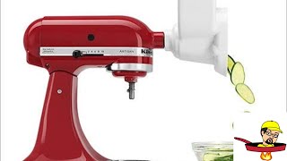 KitchenAid ShredderSlicer Attachment  PRODUCT REVIEW [upl. by Ahsiret]