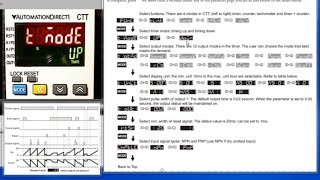 CounterTimerTach  Timer Function Demo from AutomationDirect [upl. by Upshaw]