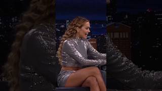 Rita Ora at fallon tonight  her engagement ring  taika waititi  Jimmy fallon amp Rita ora shorts [upl. by Nylyoj]