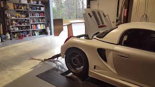 Gt300 widebody 2zzgte turbo MR2 Spyder Dyno pull [upl. by Nuawd]