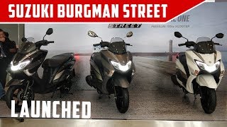 Suzuki Burgman Street  Launch Price Quick Walkaround  ZigWheelscom [upl. by Guy]