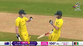 GMaxwell 201 RunsHighlightAustralia vs AfghanistanWorld Cup 2023Real Cricket 24 [upl. by Fara101]