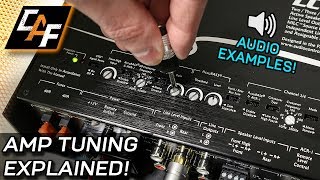 Amplifier Tuning Settings How To  Gain Crossovers Bass Boost [upl. by Louisa]