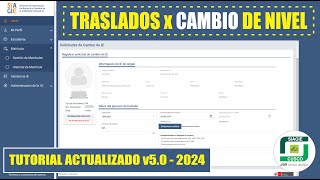 Siagie v50  Proceso para realizar TRASLADO INGRESO por CAMBIO DE NIVEL en la v50  Tutorial 2024 [upl. by Eirruc]