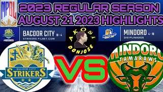 MPBL AUGUST 21 2023 BACOOR VS MINDORO HIGHLIGHTS [upl. by Sidwohl100]