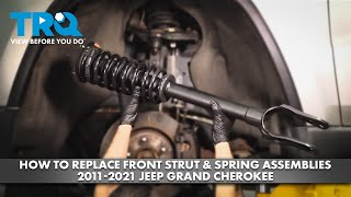 How to Replace Front Strut amp Spring Assemblies 20112021 Jeep Grand Cherokee [upl. by Nailil]