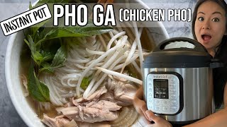 🐔 30 Min Instant Pot Pho Ga Pressure Cook Recipe Vietnamese Chicken Noodle Soup 越南雞湯麵 [upl. by Suhail]