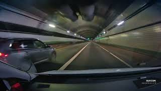 Drive through Underwater Tunnels Night time driving for Lyft in Norfolk to Portsmouth VA Hampton [upl. by Ut]