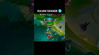 JULIAN SAVAGE 🥶 mobilelegends julian mlbb mlbbcreatorcamp mlbbshorts mlbbindonesia fyp viral [upl. by Noby]