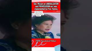 liberalization at privatization ano ang pananaw ni senator miriam trending viralvideo fyp [upl. by Brigg]