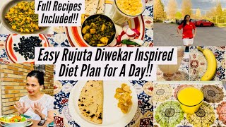 I Tried RUJUTA DIWEKARS WeightLoss Diet plan for a day  RUJUTA DIWEKARS Healthy Indian diet plan [upl. by Llerrehc446]