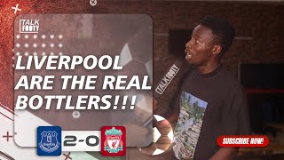 Everton 20 Liverpool  Fans Reaction  Premier League Highlights [upl. by Vidovic]