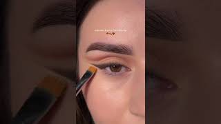 Autumn eyemakeup🤎✨🤎✨makeup linerhack makeuptutorial makeuptips makeuptricks beauty liner [upl. by Jemie]