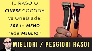 Philips OneBlade Pro VS Rasoio Cinese Cocoda by Kemei  Video prova in Italiano [upl. by Gurtner]