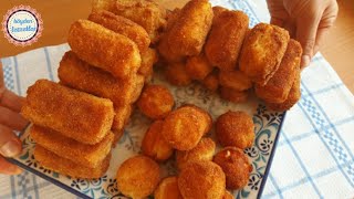 💯PATATES KROKET NASIL YAPILIR✅ 1 hamurdan 2 çeşit kroket yapın sofralarınızı şenlendirin [upl. by Arreyt792]