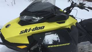 2021 Skidoo renegade 600 efi test ride and my thoughts on it [upl. by Merry]