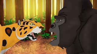 SABOR VS KERCHAK  Fight Animation  Pivot Animator [upl. by Iand]