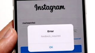 How To FIX Instagram Feedback Required Error 2023 [upl. by Atniuq]