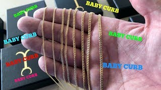 Baby Curb GOLD CHAIN Review [upl. by Odysseus70]