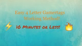 How to find 4 letter gamertags  XBOX [upl. by Michiko750]