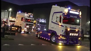 Mega Trucks Festival 2019 with Scania V8 open pipes and horn concert [upl. by Nerrad]