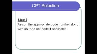 Select the appropriate CPT Code [upl. by Eyahsal]