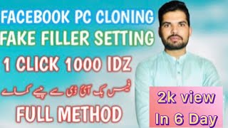 How To Cloning Facebook ids  Best Clone Method In Pc  Cloning New Working Method 2021 [upl. by Yeldnarb]