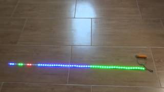 Neopixel WS2812B RGB LED Strip  ATtiny13 [upl. by Elsinore902]