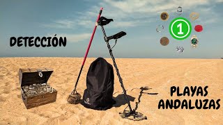 ⛱️DETECCIÓN de METALES en PLAYAS ANDALUZAS 1🟢⚪🟢  Perdiste el pendiente  Minelab Equinox 800👨🏽‍🦯 [upl. by Iaht]