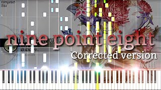 Nine Point Eight  Mili  corrected version Synthesia [upl. by Ettenil]