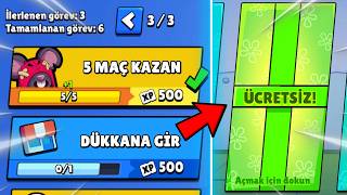 SON ÜCRETSİZ ÖDÜLÜ ALDIM Brawl Stars [upl. by Llerral]