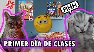 🏫 Primer día de clases versión memes de gatos [upl. by Yssis917]